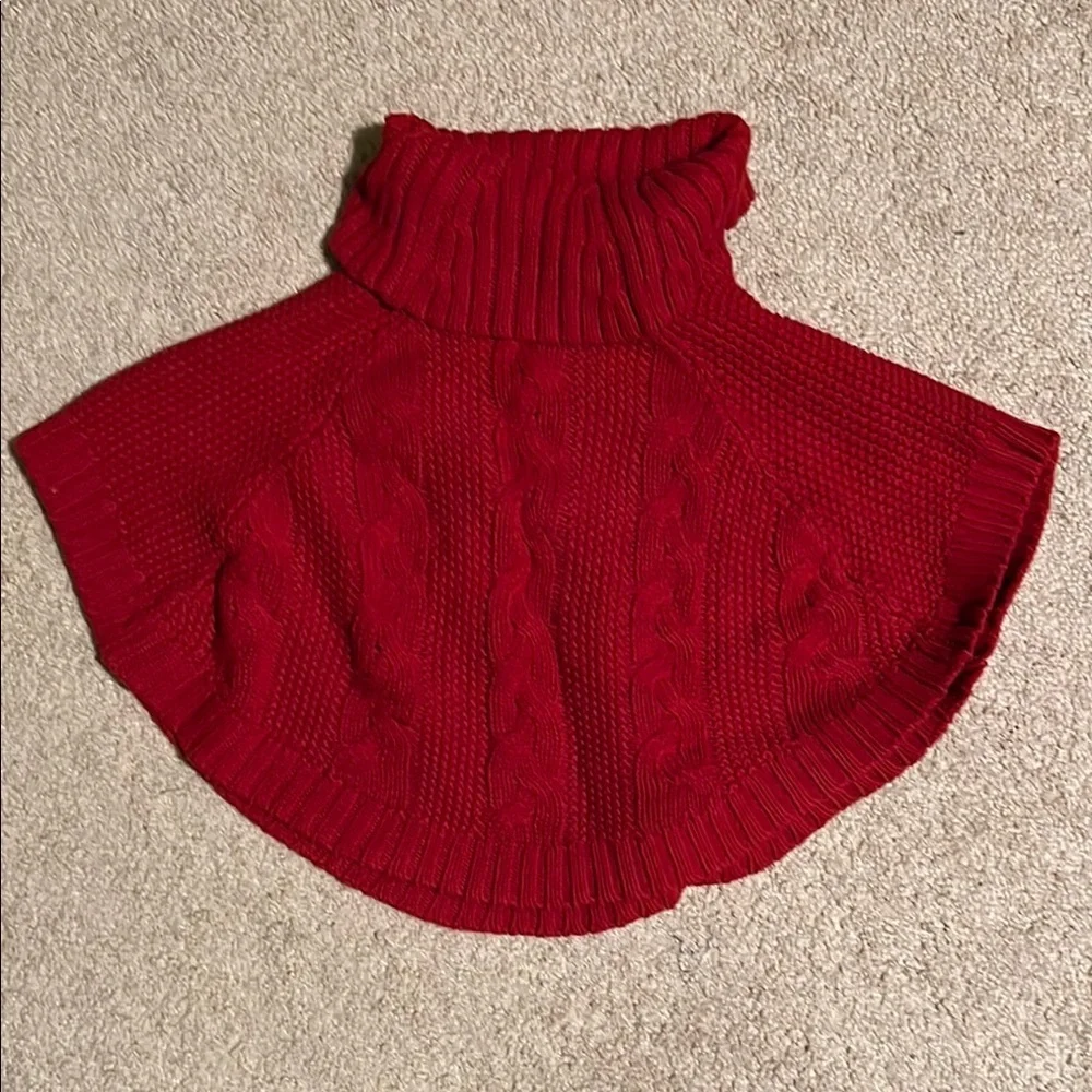 Carter’s Red Turtleneck Sweater/Cape